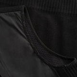 HYBRID KNIT VEST / BLACK
