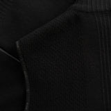 HYBRID KNIT VEST / BLACK