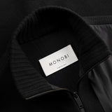 HYBRID KNIT VEST / BLACK