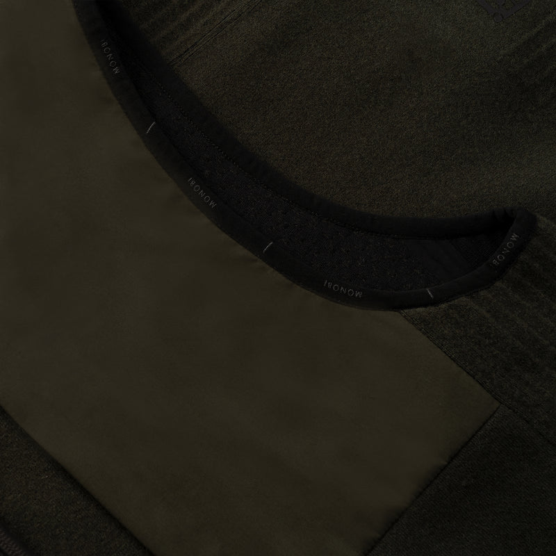 HYBRID KNIT VEST / MILITARY GREEN