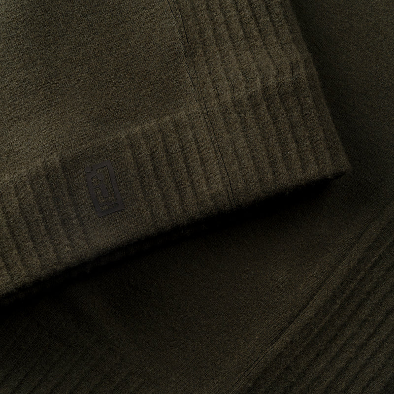HYBRID KNIT VEST / MILITARY GREEN