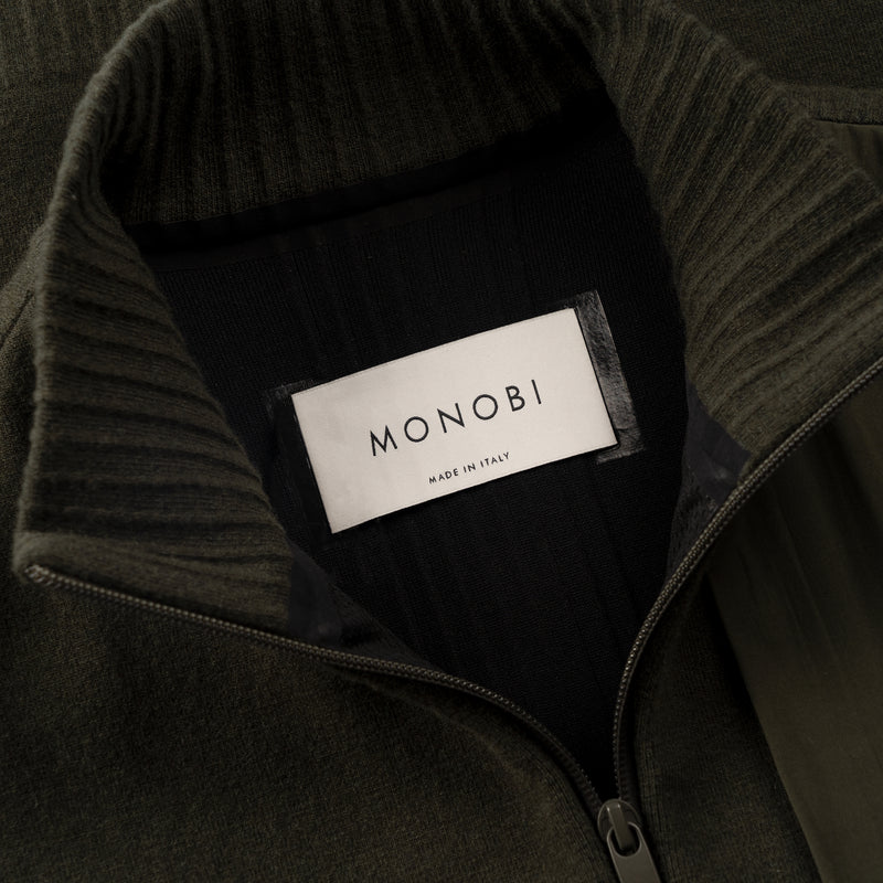 HYBRID KNIT VEST / MILITARY GREEN