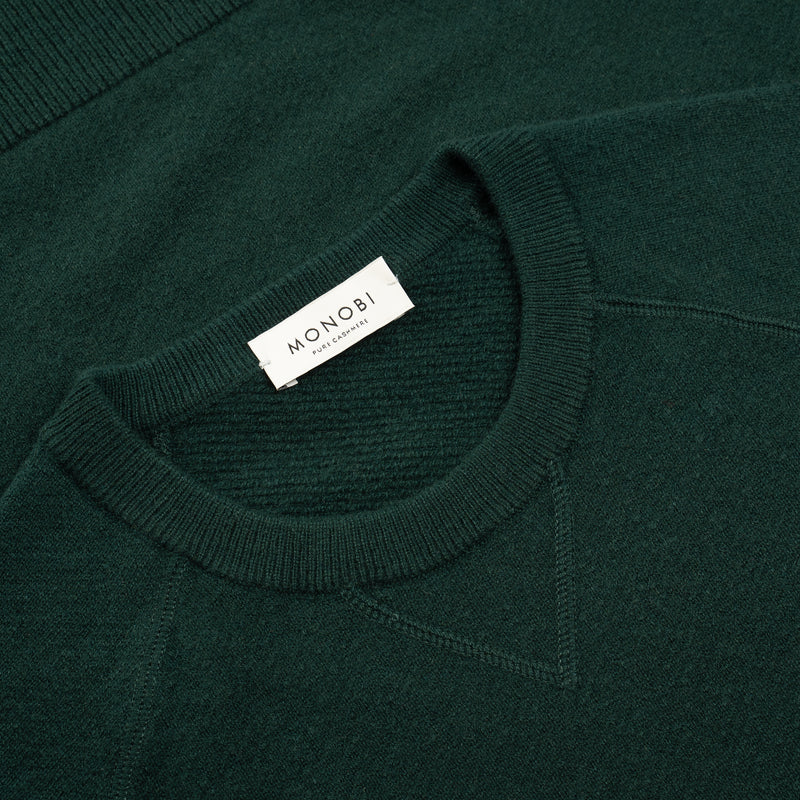 PURE CASHMERE FRENCH TERRY 12G / FOREST