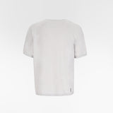 MARIS INTARSIA WHOLEGARMENT TSHIRT / NAUTILUS