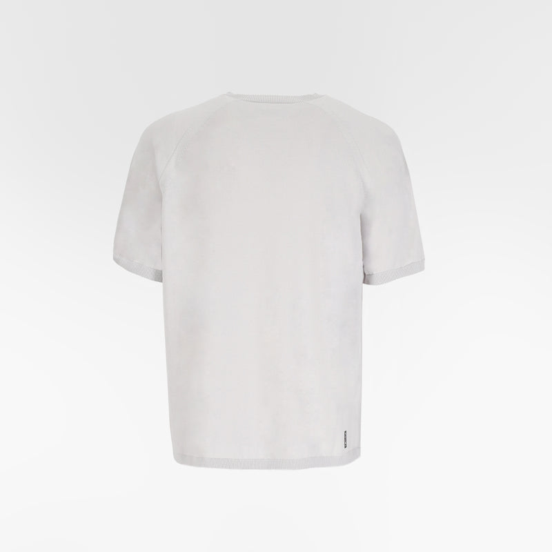 MARIS INTARSIA WHOLEGARMENT TSHIRT / NAUTILUS