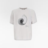 MARIS INTARSIA WHOLEGARMENT TSHIRT / NAUTILUS